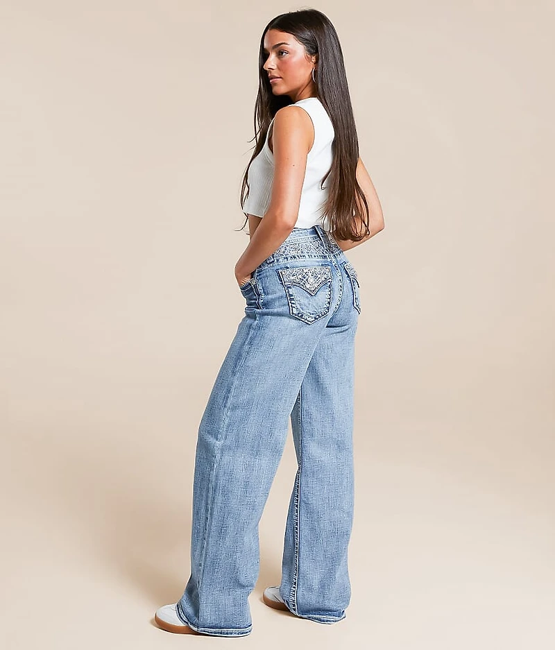 High Rise Wide Leg Stretch Jean