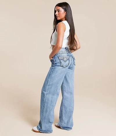 High Rise Wide Leg Stretch Jean