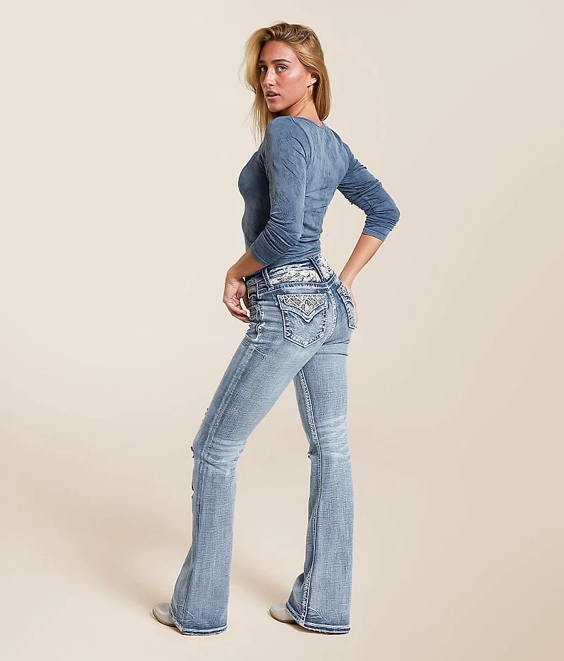 High Rise Flare Stretch Jean