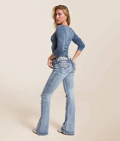 High Rise Flare Stretch Jean