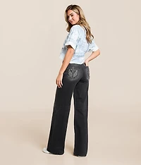 High Rise Wide Leg Stretch Jean