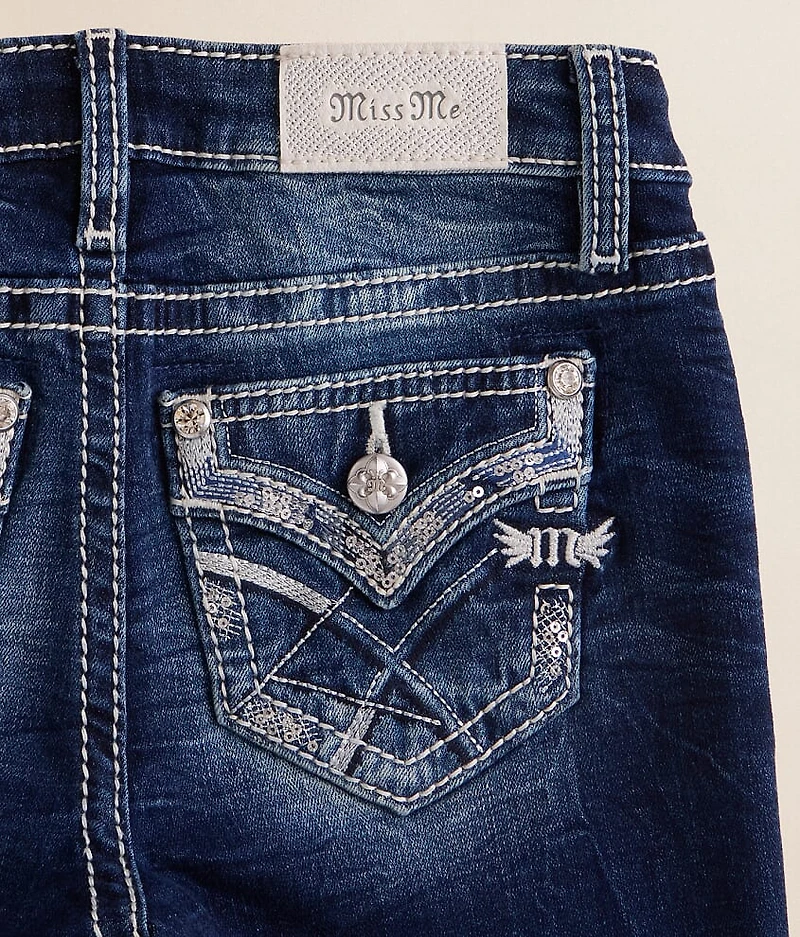 Girls- Mid-Rise Trouser Stretch Jean