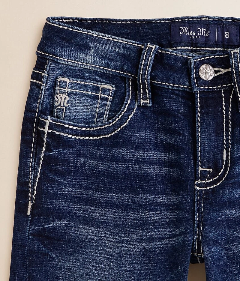 Girls- Mid-Rise Trouser Stretch Jean