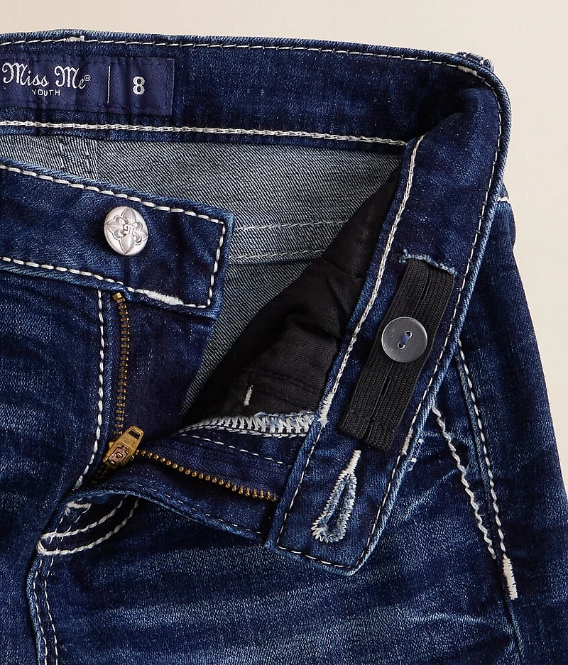 Girls- Mid-Rise Trouser Stretch Jean