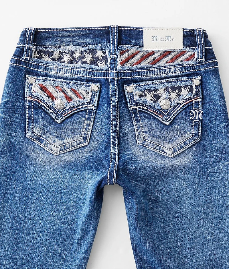 Girls - Mid-Rise Boot Stretch Jean