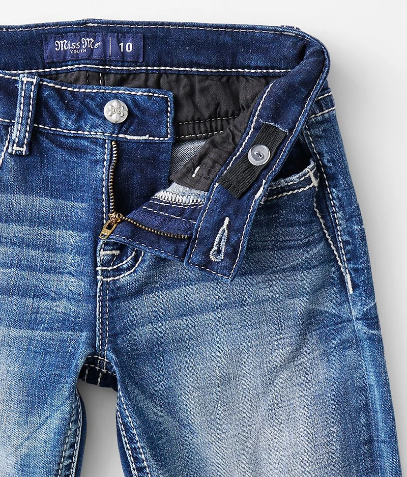 Girls - Mid-Rise Boot Stretch Jean