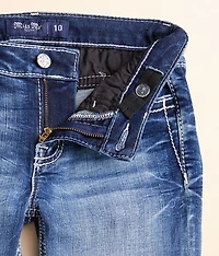 Girls - Mid-Rise Straight Stretch Cuffed Jean