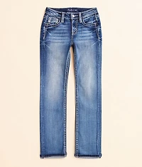 Girls - Mid-Rise Straight Stretch Cuffed Jean