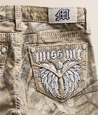 Girls - Camo Mid-Rise Wide Leg Stretch Jean