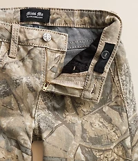 Girls - Camo Mid-Rise Wide Leg Stretch Jean
