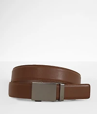 Gunmetal Leather Belt