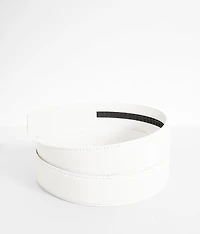 Gunmetal Leather Belt