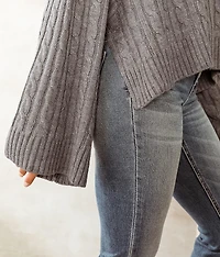 Cable Knit Boxy Sweater