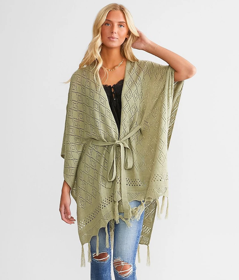 Pointelle Cardigan Sweater