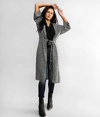 Pointelle Stitch Cardigan Sweater