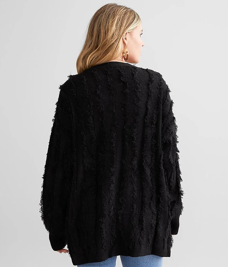 Fringe Cardigan Sweater