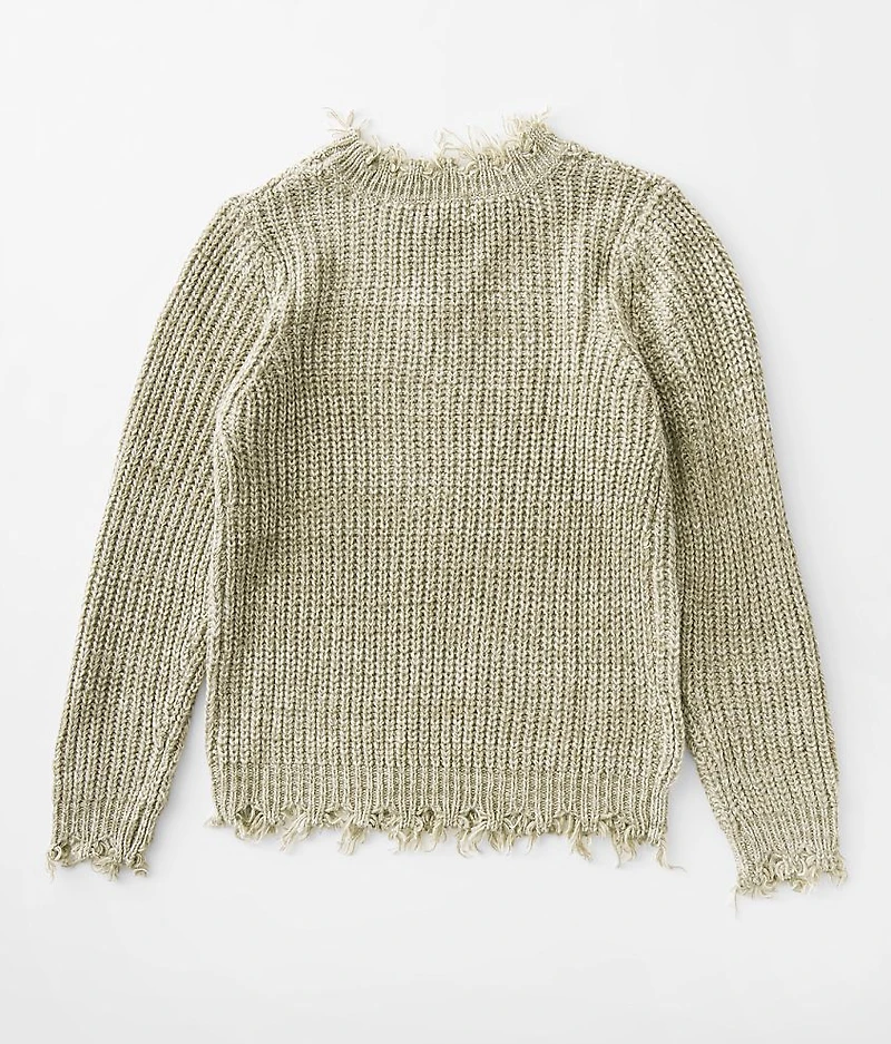Girls - Strappy Destructed Sweater