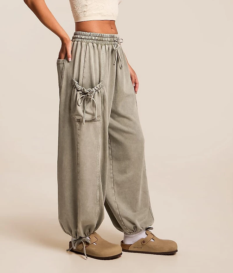 Washed Barrel Jogger