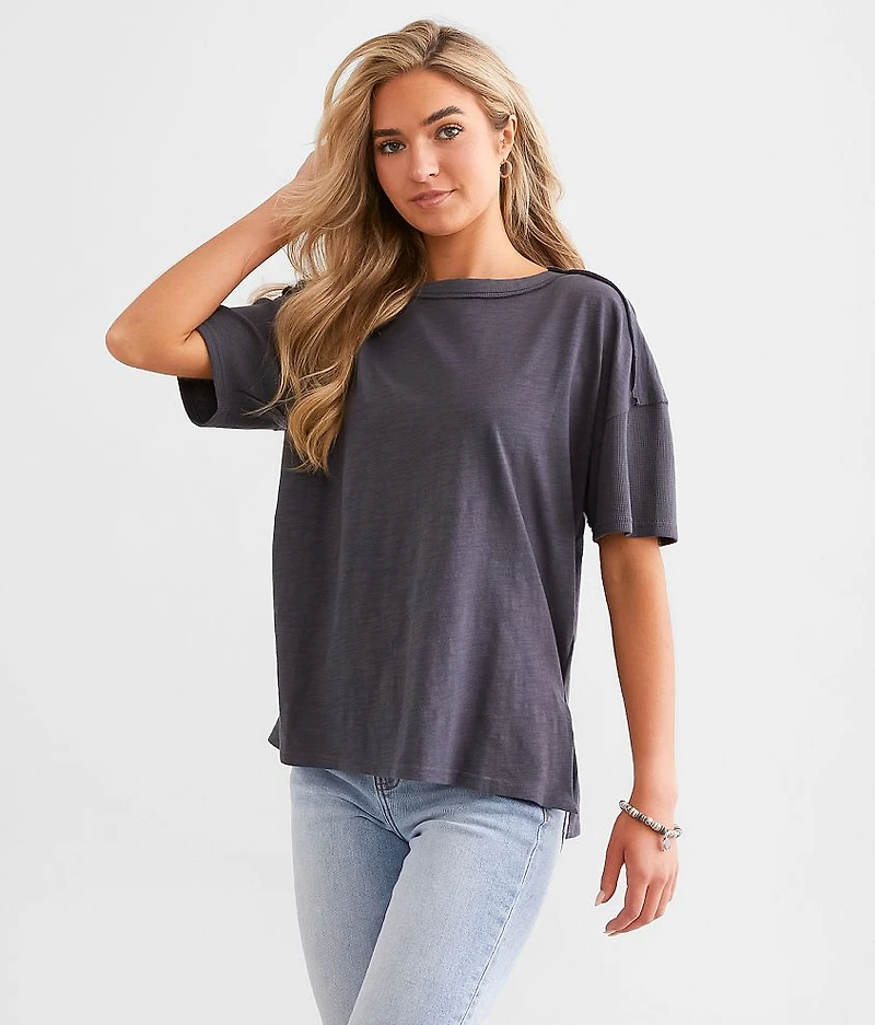 Pieced Raw Edge Top