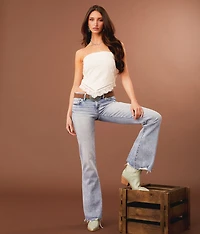 Eyelet Lace Tube Top