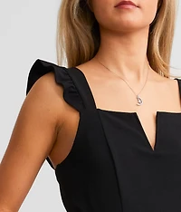 Ruffled V-Wire Jumpsuit