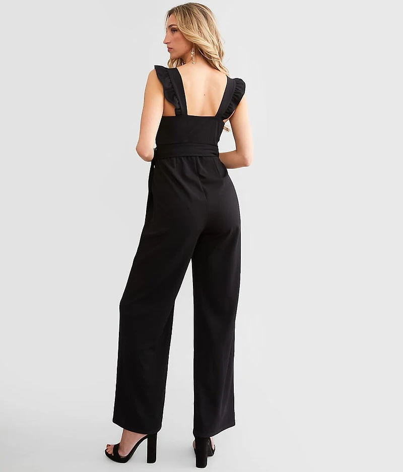 Ruffle V-Wire Jumpsuit