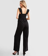 Ruffle V-Wire Jumpsuit