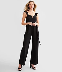 Ruffle V-Wire Jumpsuit
