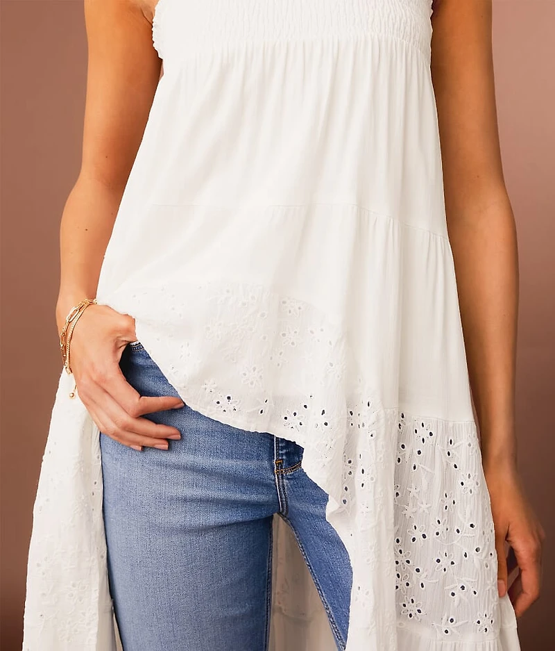 Eyelet Maxi Skirt