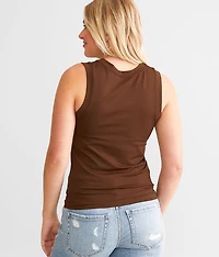 The High Neck Contour Tank Top