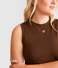 The High Neck Contour Tank Top