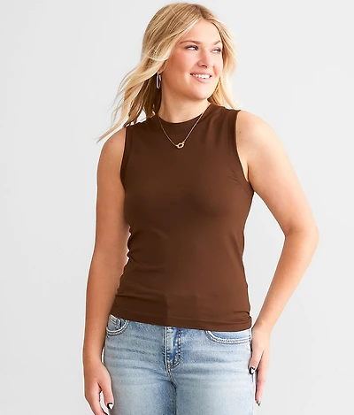 The High Neck Contour Tank Top