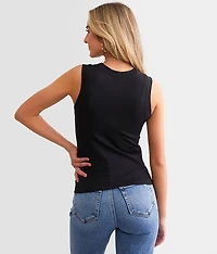 The High Neck Contour Tank Top