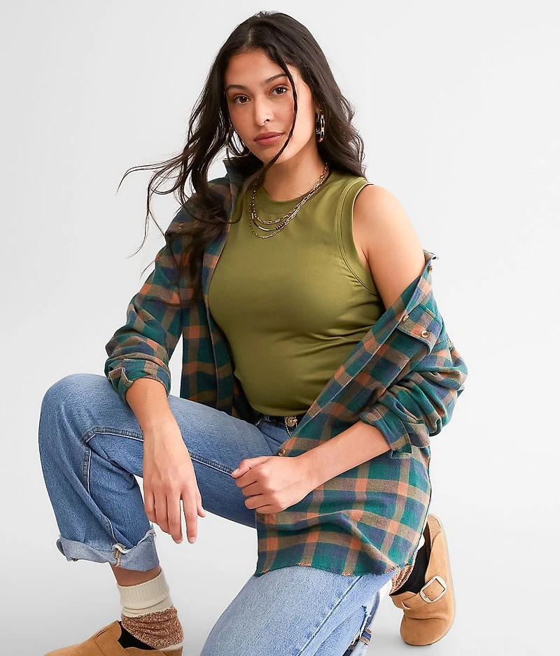 The High Neck Contour Tank Top