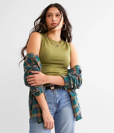 The High Neck Contour Tank Top