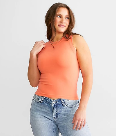 The High Neck Contour Tank Top