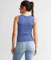 The High Neck Contour Tank Top