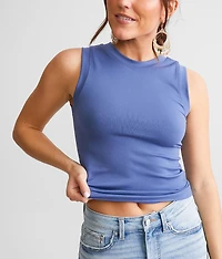 The High Neck Contour Tank Top