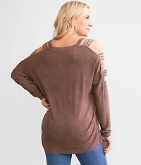 Strappy Cold Shoulder Top