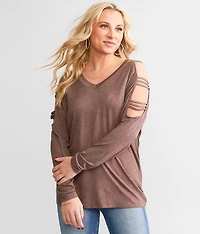 Strappy Cold Shoulder Top