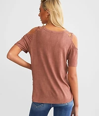 Strappy Cold Shoulder Top