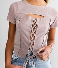 Washed Cut-Out Top