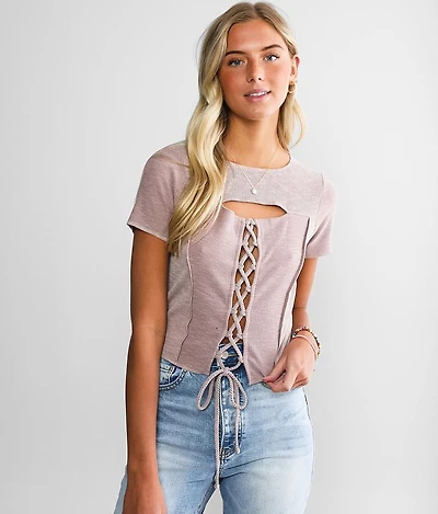 Washed Cut-Out Top