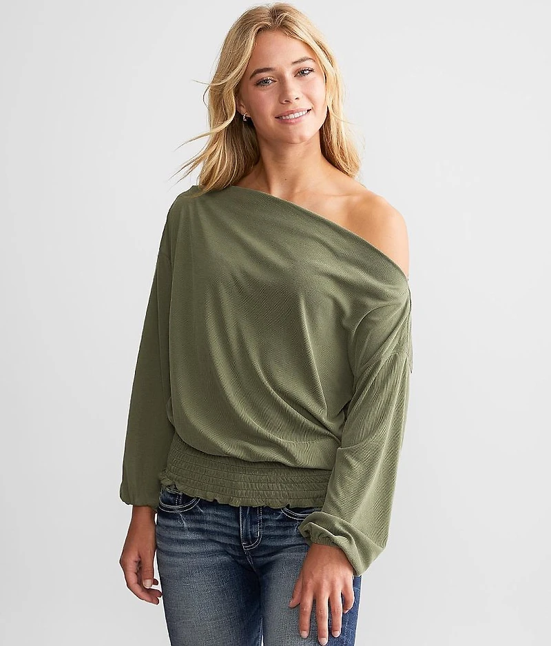 Wide Neck Top