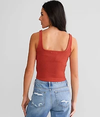 Strappy Square Neck Tank Top