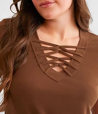 Lace-Up Top