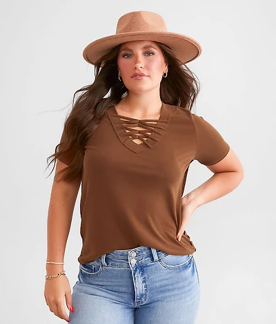 Lace-Up Top