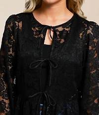 Floral Lace Peplum Top