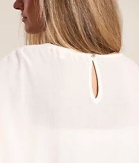 Batwing Ruffle Top