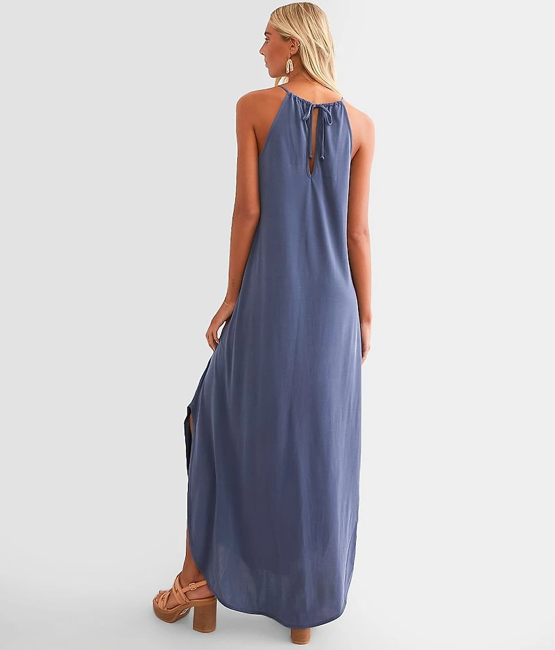 High Neck Maxi Dress